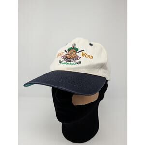 VTG Caddyshack Bushwood Country Club Warner Bros Caddyshack Cream Blue Hat